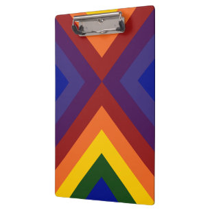 Rainbow Chevrons Clipboard