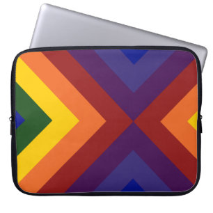 Rainbow Chevrons Laptop Sleeve