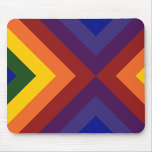 Rainbow Chevrons Mouse Mat
