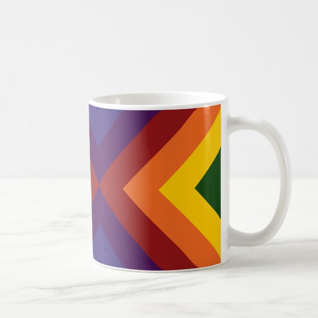 Rainbow Chevrons Mug (Right)