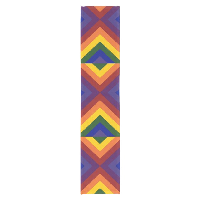 Rainbow Chevrons Table Runner (Front)