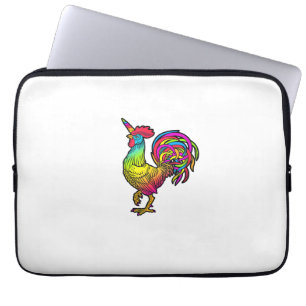 Rainbow Chicken Unicorn Rooster Funny Animal Image Laptop Sleeve