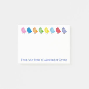Rainbow Chicks Personalise Post-it Notes