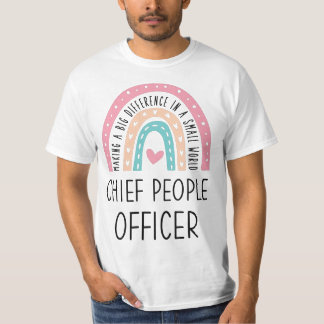Rainbow Chief People Officer Gift ideas T-Shirt