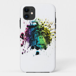 Rainbow Chimpanzee Case-Mate iPhone Case