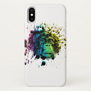Rainbow Chimpanzee iPhone X Case