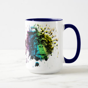 Rainbow Chimpanzee Mug