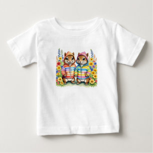 Rainbow chipmunks baby T-Shirt