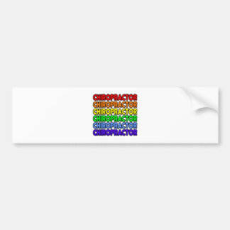 Rainbow Chiropractor Bumper Sticker