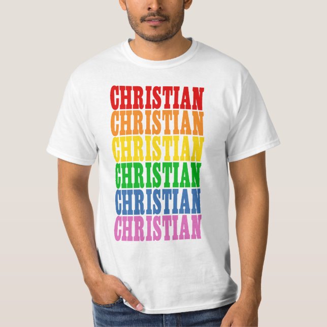 Rainbow Christian T-Shirt (Front)