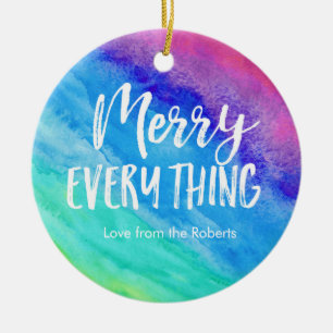 Rainbow Christmas Ornament with personalised photo