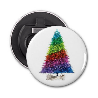 Rainbow Christmas Tree Bottle Opener