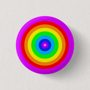 Rainbow Circle Design-40686 3 Cm Round Badge