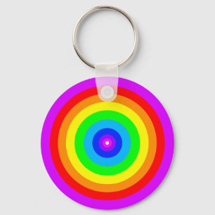 Rainbow Circle Design-40686 Key Ring