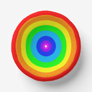 Rainbow Circle Design-40686 Paper Plate