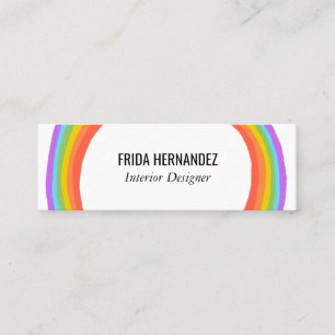Rainbow Circle Mini Business Card