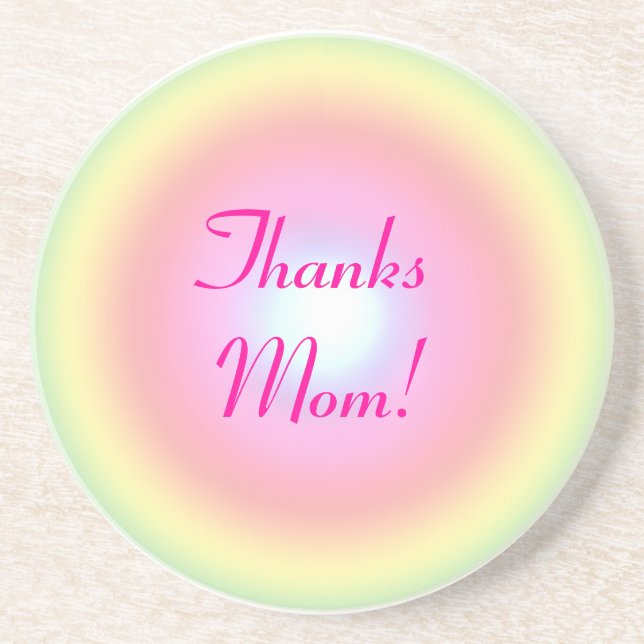Rainbow Circle Mother's Day Coaster (Front)