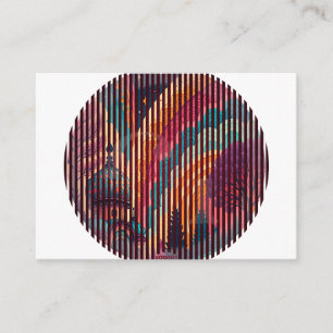 Rainbow Circle Striped Enclosure Card – Customize