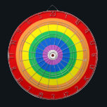 Rainbow Circles Dart Board<br><div class="desc">Rainbow Circles.</div>