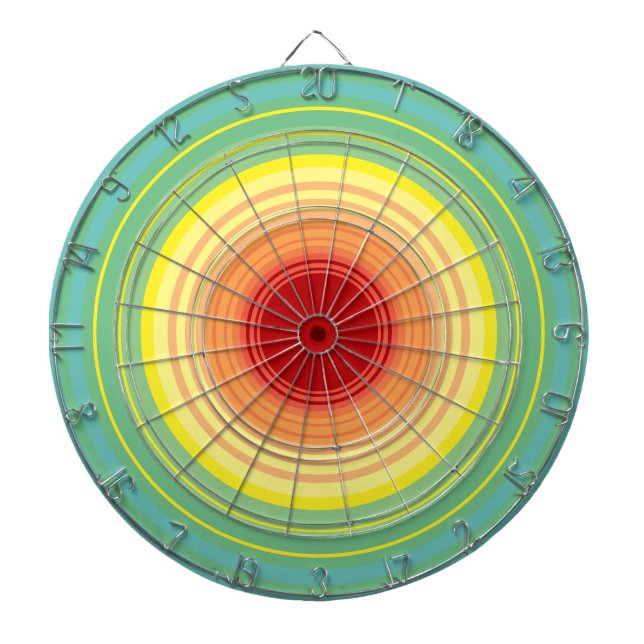 rainbow circles dartboard (Front)