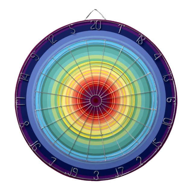 rainbow circles dartboard (Front)