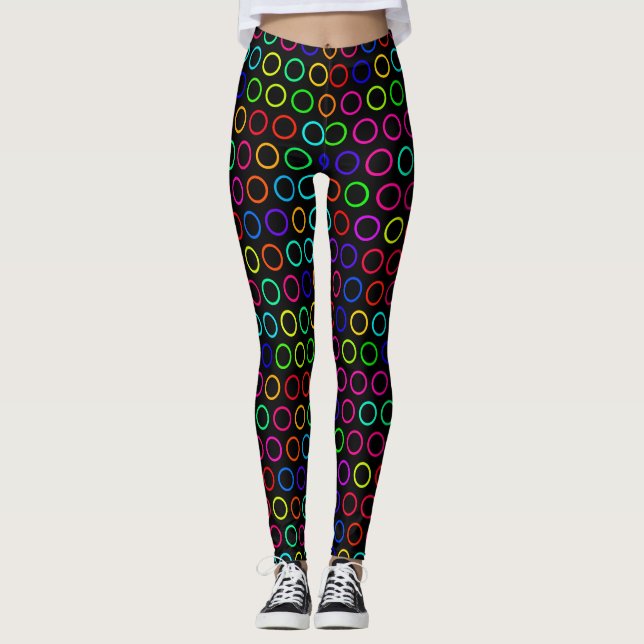 rainbow circles leggings (Front)