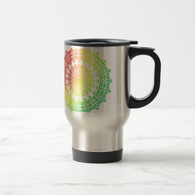 Rainbow Circles Travel Mug (Right)