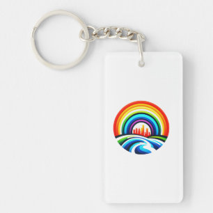 Rainbow City - Urban Hope & Diversity Key Ring