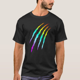 Rainbow Claw Marks LGBTQ T-Shirt