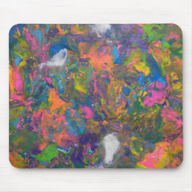 Rainbow Clay Mesh Mouse Mat (Front)