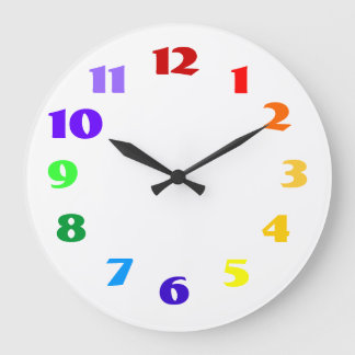 rainbow clock