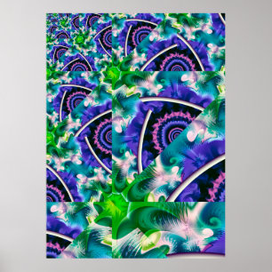 Rainbow Cloud Abstract Poster