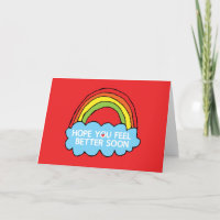 Rainbow Cloud Clip Art Sending You Well Wishes