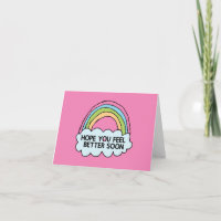 Rainbow Cloud Clip Art Sending You Well Wishes