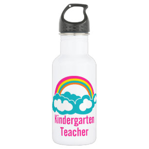 Rainbow Cloud Kindergarten Teacher 532 Ml Water Bottle