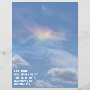 Rainbow Cloud of Possibilities Scrapbook Paper