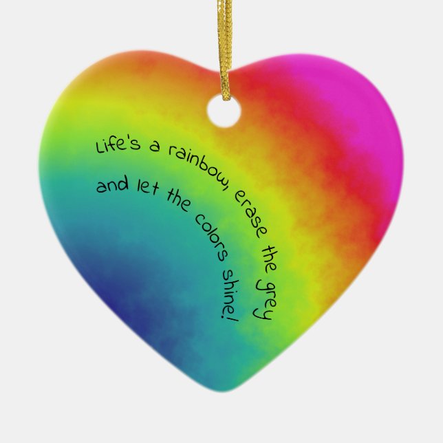rainbow cloud - ornament (Front)