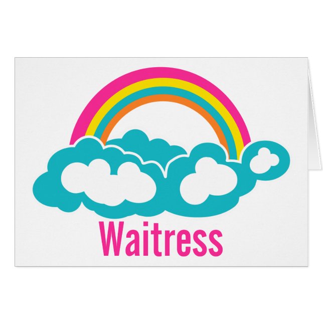 Rainbow Cloud Waitress (Front Horizontal)