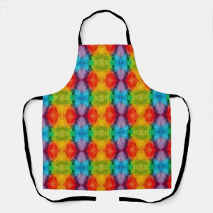 Rainbow Cloud Watercolor Art Apron