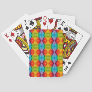 Rainbow Cloud Watercolor Art Playing Cards
