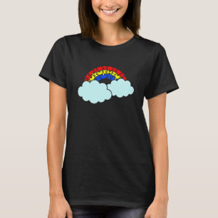 Rainbow Clouds Autism Awareness Month Asd Support T-Shirt