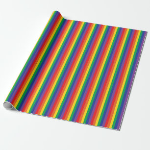 Rainbow & Clouds Cute 1st Birthday Party Wrapping Paper