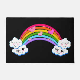 Rainbow Clouds Doormat