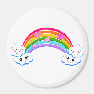 Rainbow Clouds Magnet