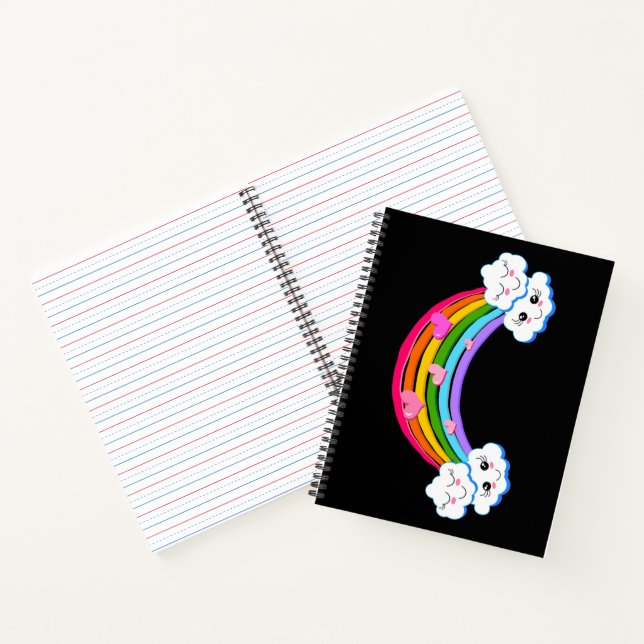 Rainbow Clouds Notebook (Inside)