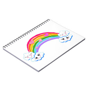 Rainbow Clouds Photo Notebook