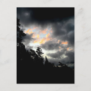 Rainbow clouds postcard