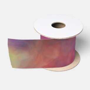 Rainbow Clouds Satin Ribbon