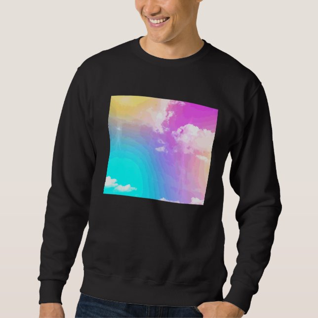 Rainbow Clouds Sweatshirt (Front)
