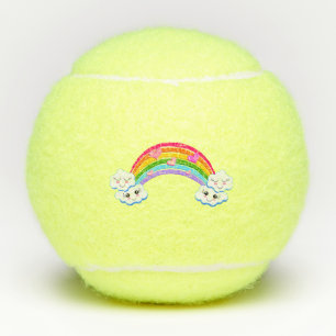 Rainbow Clouds Tennis Balls
